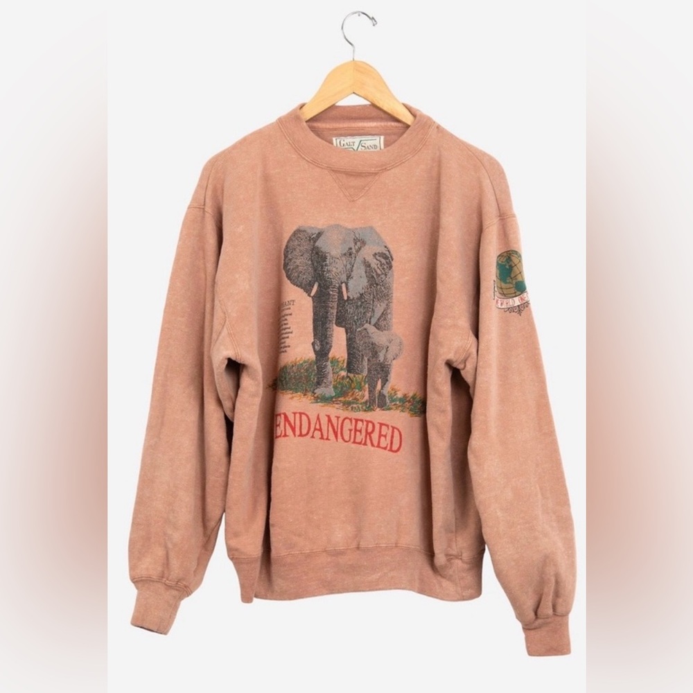 Vintage 90s Salmon Wash Endangered
Elephant